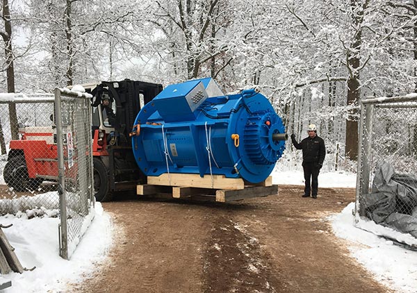 Maskinflyttning för industrier